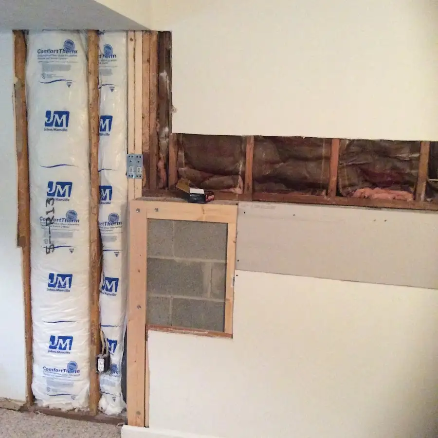 Wall insulation replacement during Contents Cleaning & Restoration in Los Lunas